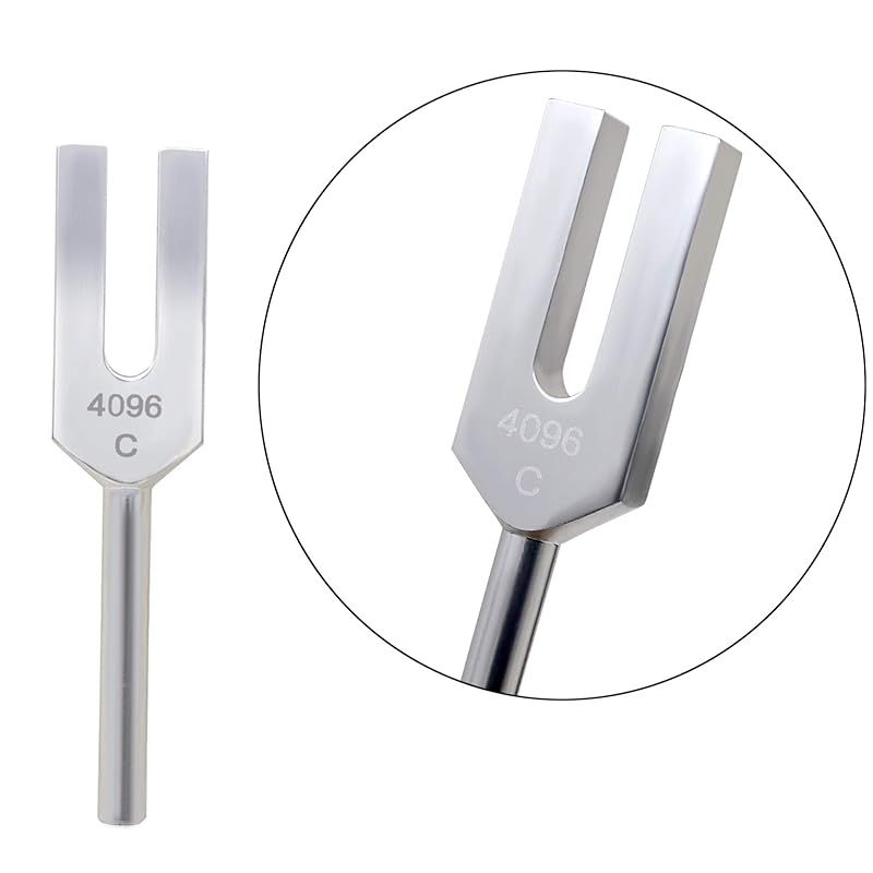 新品】 クリスタルチューナー 4096Hz 音叉 天然水晶 浄化用 5点セット