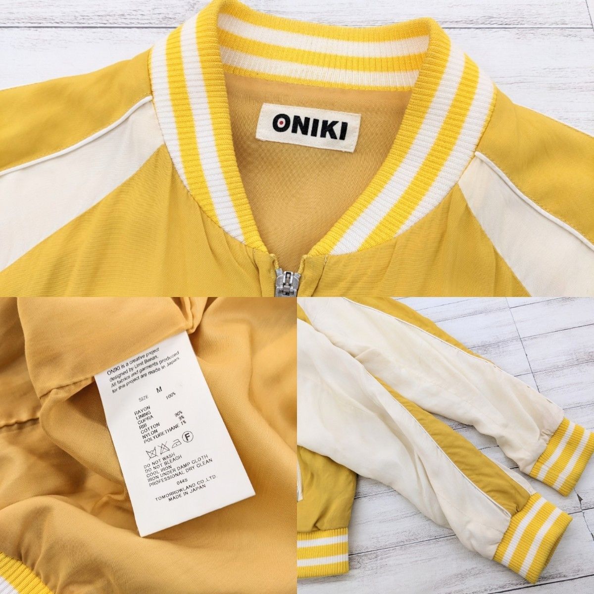 15SS ONIKI オニキ スカジャン スーベニア ジャケット イエロー