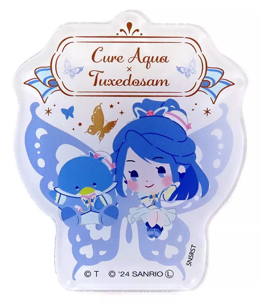 中古】バッジ・ビンズ キュアアクア×タキシードサム(上部名前