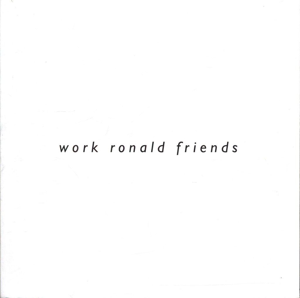 アート・デザイン・音楽 work ronald friends ronald stoops サイン入り Ronald Stoops work ronald friends ronald stoops 1980s