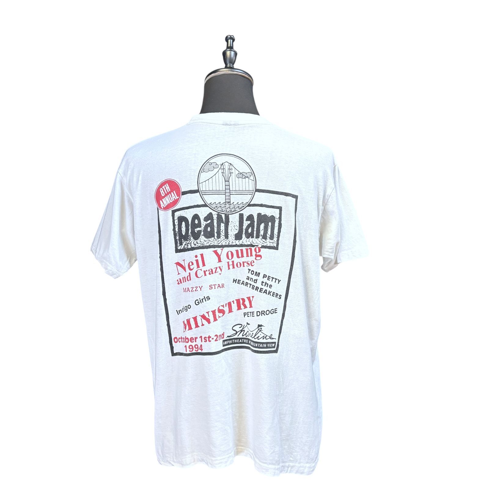 Pearl Jamパールジャム “Don't Give Up” 白Tシャツ 90`s XL相当