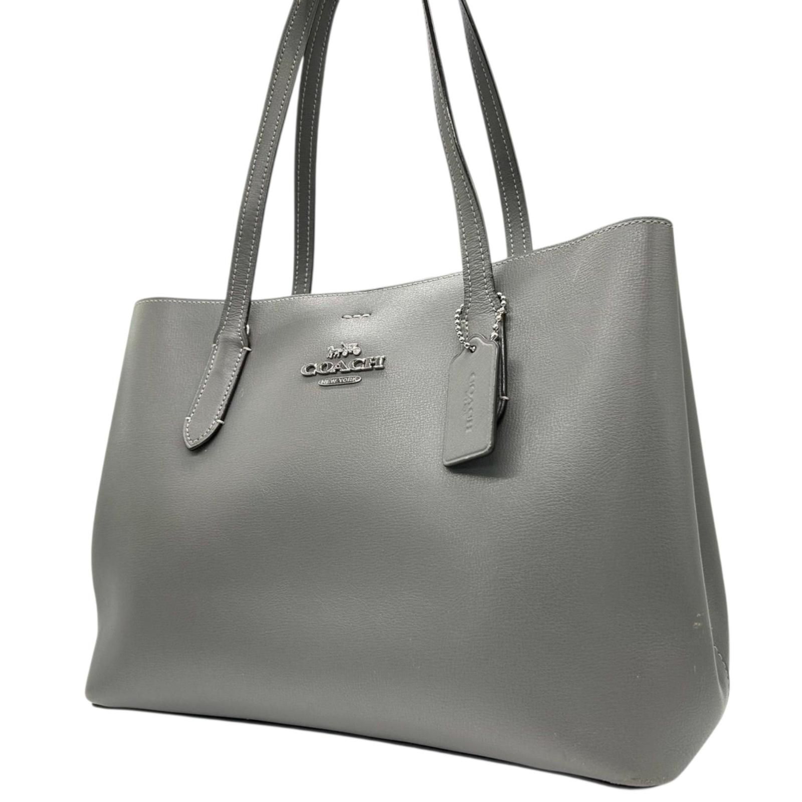 coach 大容量トートバッグ グレー 日本限定☆A4収納可 デイリー使いに