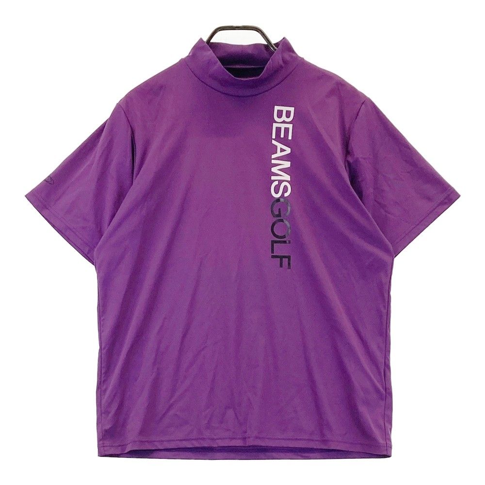 サイズ：M BEAMS GOLF ビームスゴルフ  ハイネック 長袖Tシャツ  ブラック系 [240101386512] ゴルフウェア メンズ ストスト サイズ：M BEAMS GOLF ビームスゴルフ ハイネック 長袖Tシャツ