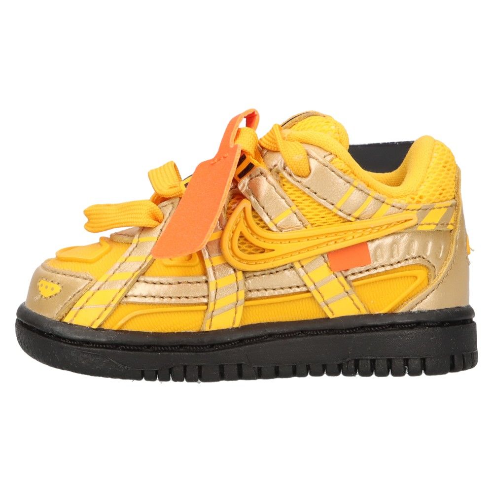 NIKE (ナイキ) ×Off-White TD Air Rubber Dunk University Gold TD エアラバーダンク ユニバーシティゴールド ローカットスニーカー US3C/9cm CW7444-700