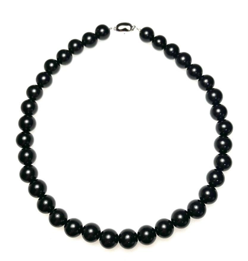 神戸宝光堂 モーニングジュエリー ジェット チョーカーネックレス 10mm