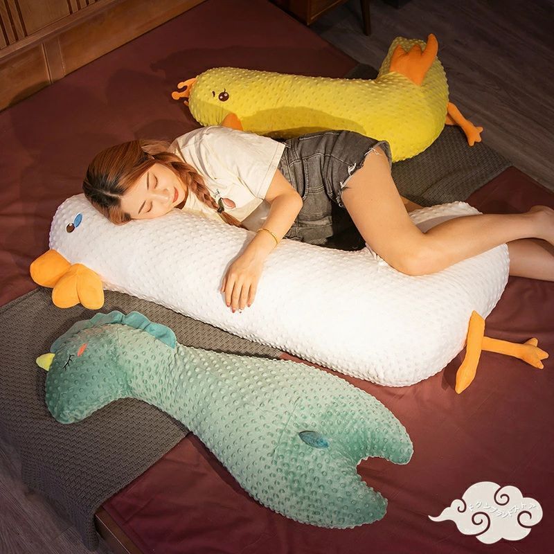 70cm 100cm 130cm ぬいぐるみ 長い抱き枕 大きいサイズ ロングクッション 添い寝 おもちゃ ガチョウ あひる ダック 恐竜 動物 ボディーピロ