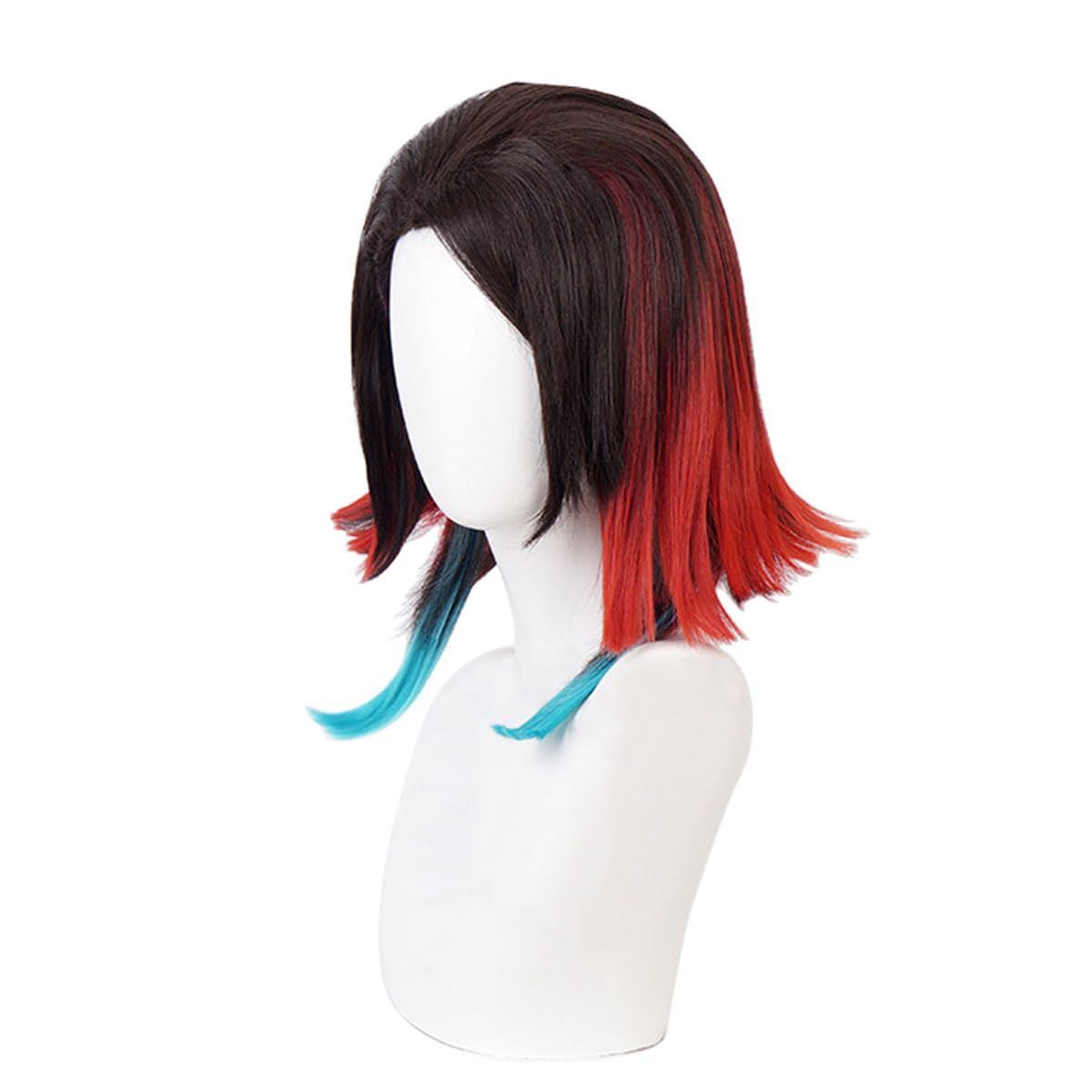 特別価格　wig 仮装 cosplay 変装用ウィッグ カツラ アニメウィッグ かつら コスプレ用小物 耐熱ウィッグ 文化祭 えんむ お祭り 魘夢 学園祭 コスプレウィッグ ハロウィン 鬼滅の刃 クリスマス AODACE イベント