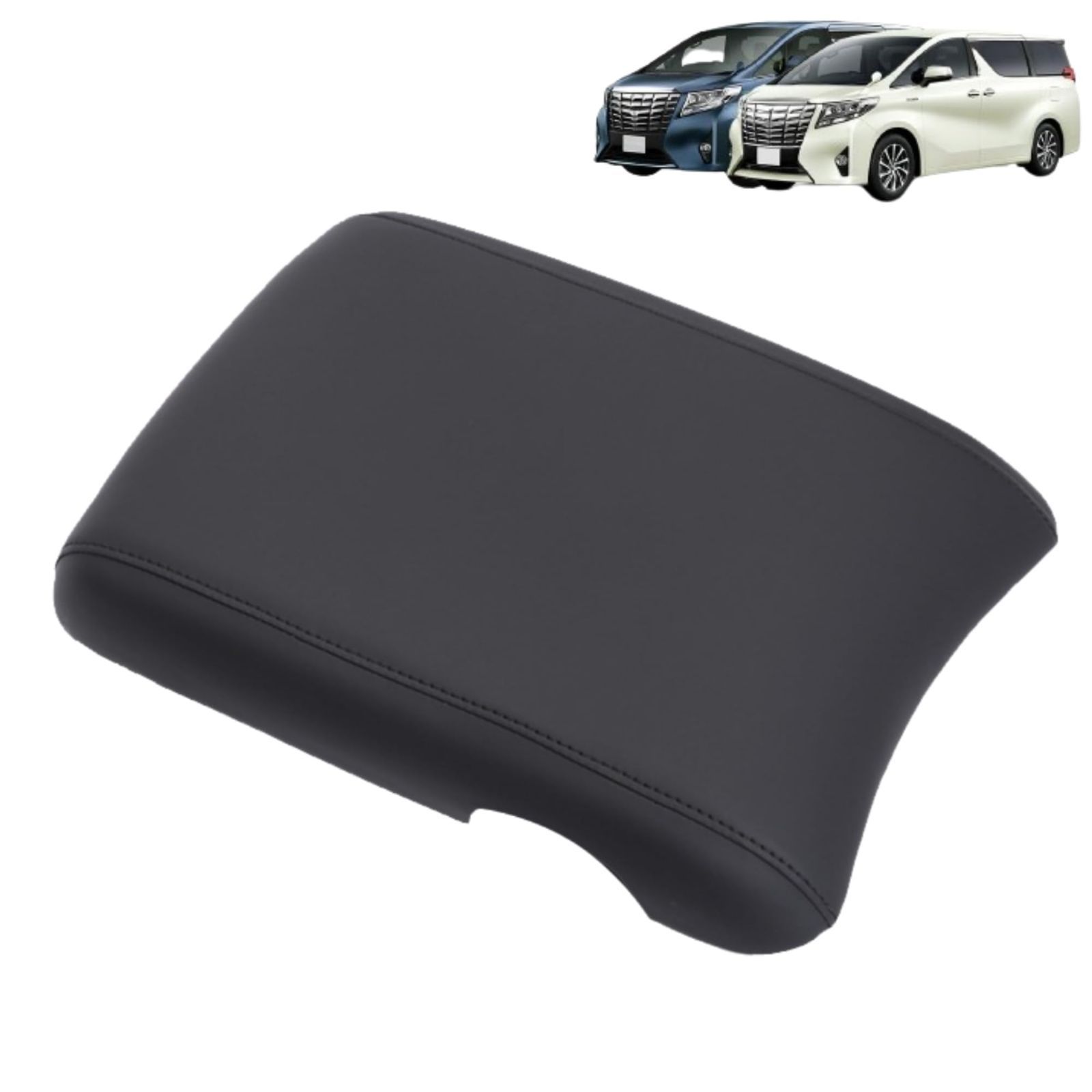 Color ブラック DodoxDIY 適用 アルファード ヴェルファイア 30系 前期後期 内装パーツ アームレストカバー 車内グッズ ブラック