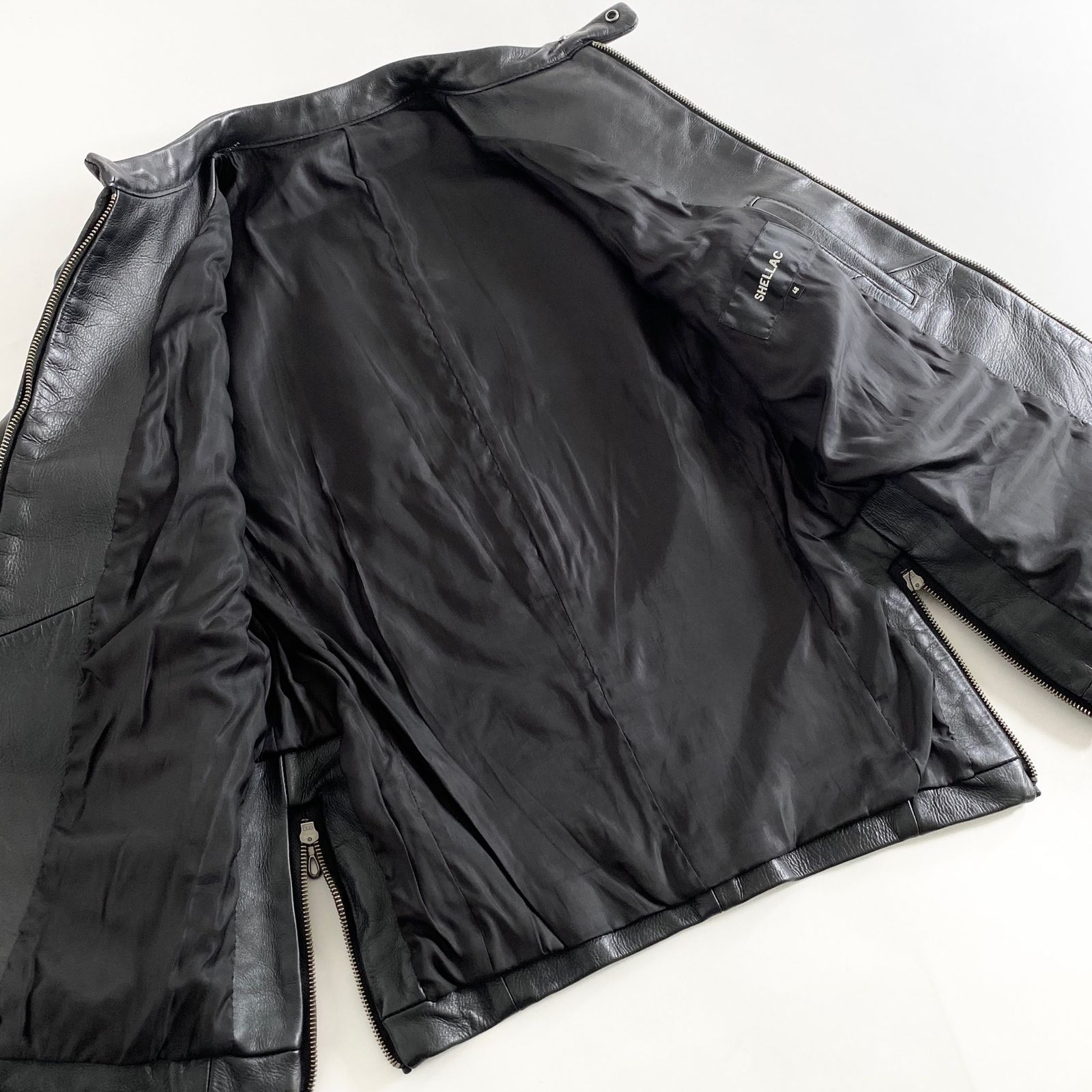 SHELLAC シェラック レザー ライダースジャケット サイズ48 L SHELLAC