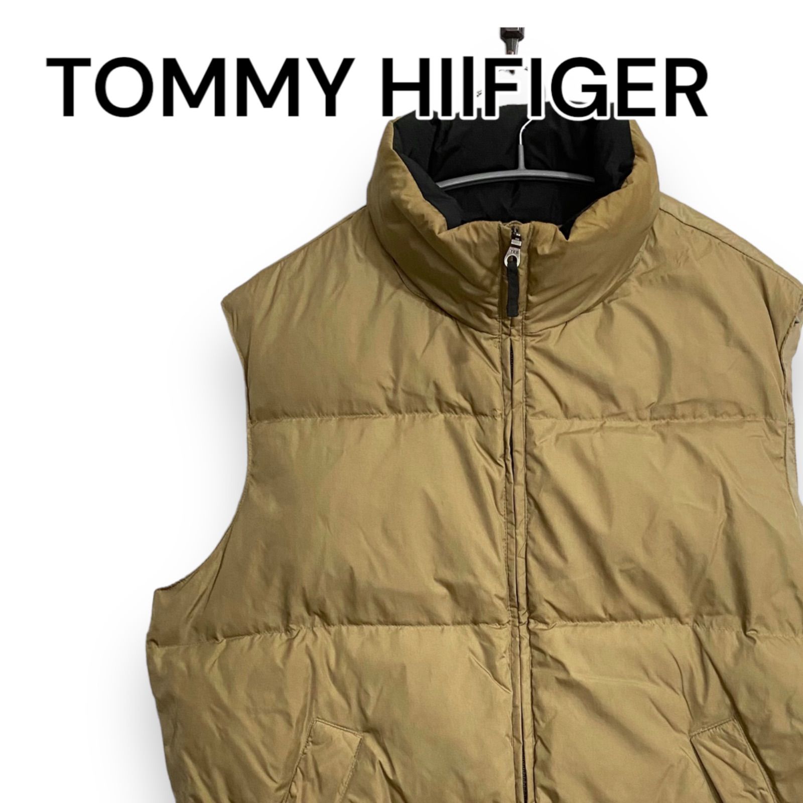 TOMMY HIlFIGER トミーヒルフィガー ノースリーブ ベージュ カーキ 