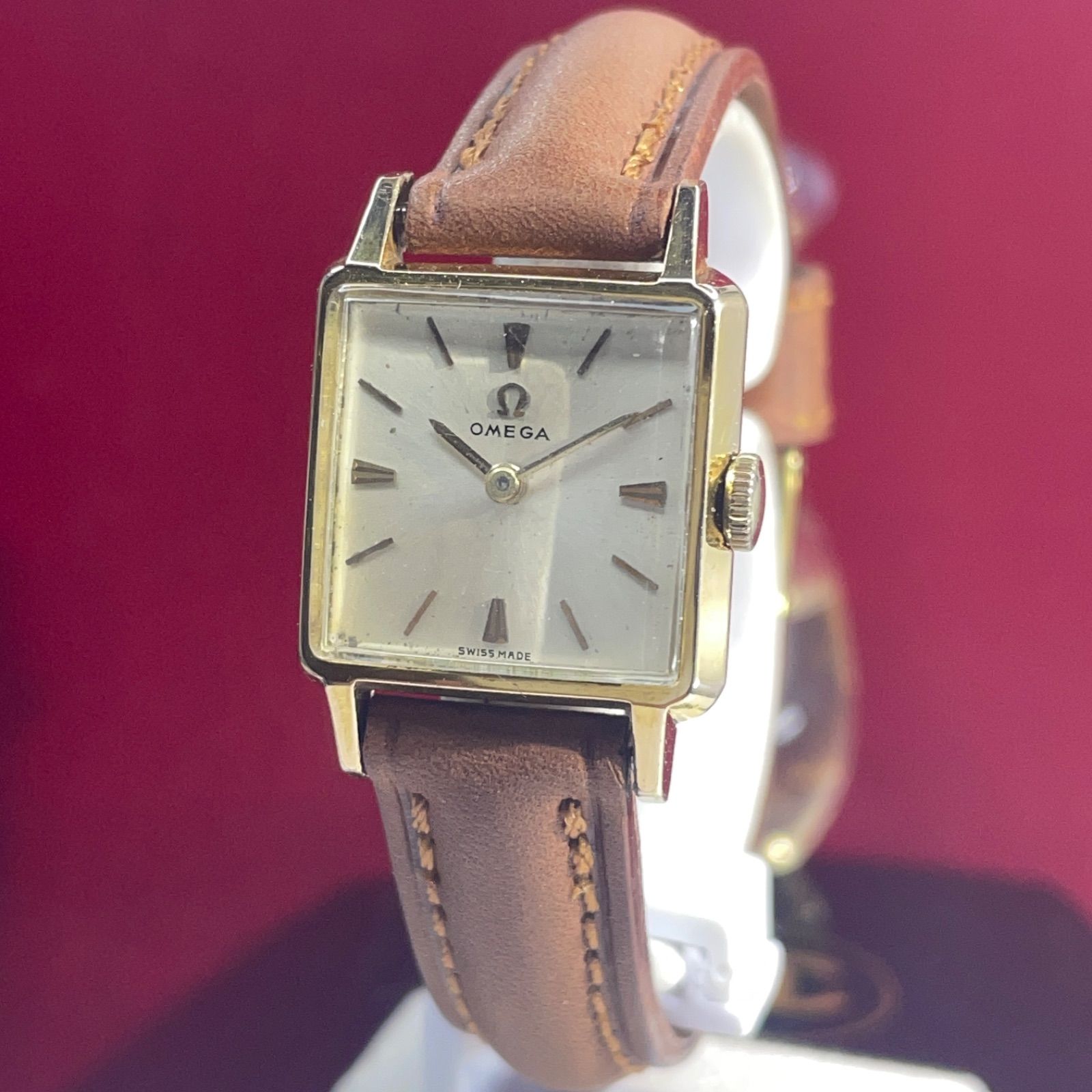 ★OH済 70s OMEGA 手巻 純正尾錠 レディース スイス製 腕時計 ☆OH済 70s OMEGA 手巻 純正尾錠 レディース スイス製 腕時計
