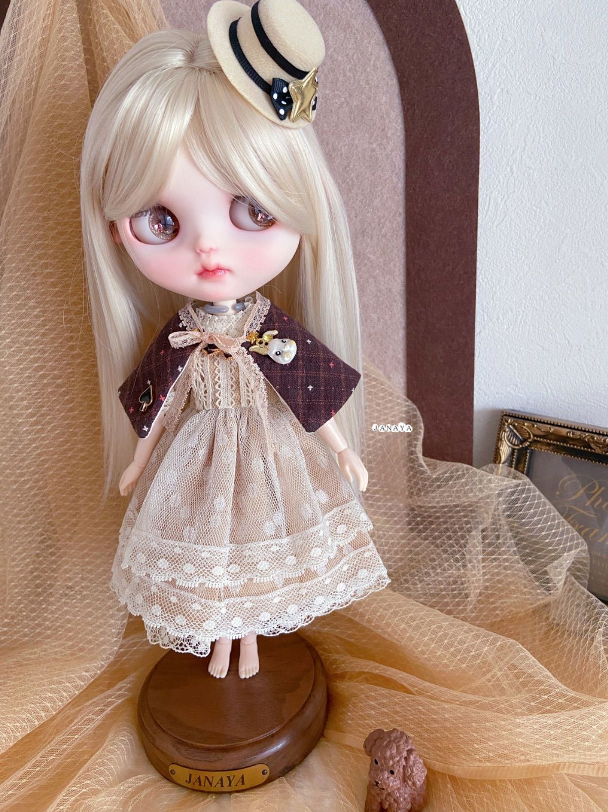 WH09 BJD 1/3 人形 ドール　用ウィッグ カツラ 耐熱 ハンドメイド AX82 BJD 1⁄3 人形 ドール 用ウィッグ カツラ 耐熱 ハンドメイド