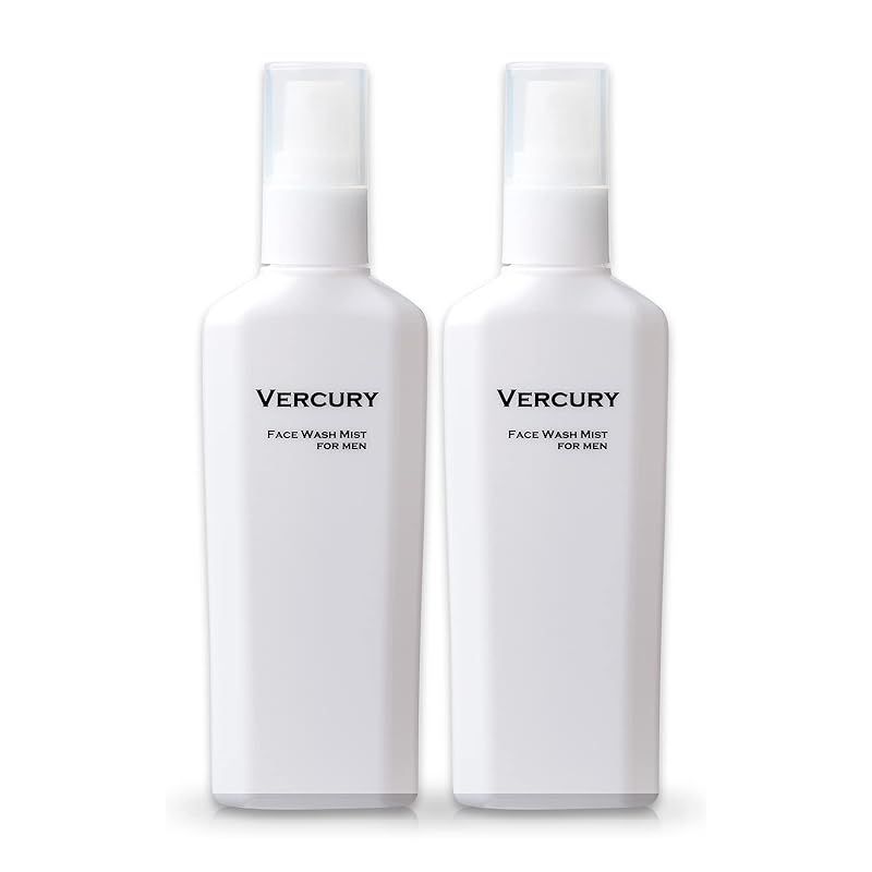 VERCURY バーキュリー ミスト洗顔 メンズ 100mL2本約2カ月分 洗顔 黒ずみ 毛穴ケア 肌荒れ テカリ べたつき 鼻 2