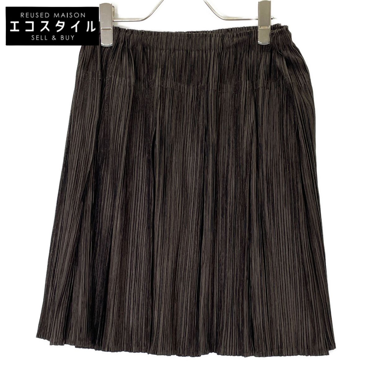 プリーツプリーズ PLEATSPLEASEウエストゴムパンツ（ブラウン）サイズ2 PLEATS PLEASE(プリーツプリーズ) プリーツパンツ ブラウン