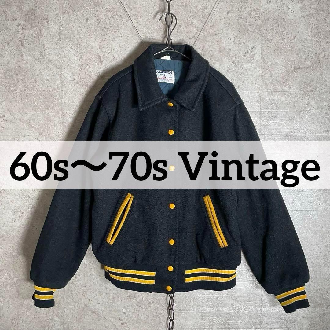 70s ヴィンテージ ALADEN rutherford レタードスタジャン レディース