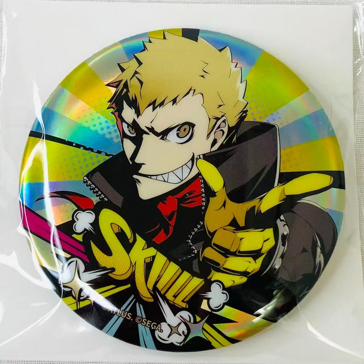 ペルソナ5 缶バッジ 坂本竜司 スカル 主人公　雨宮蓮　まとめ売り 海外公式】ペルソナ5 海外限定 中国限定 缶バッチ 坂本竜司 / スカル