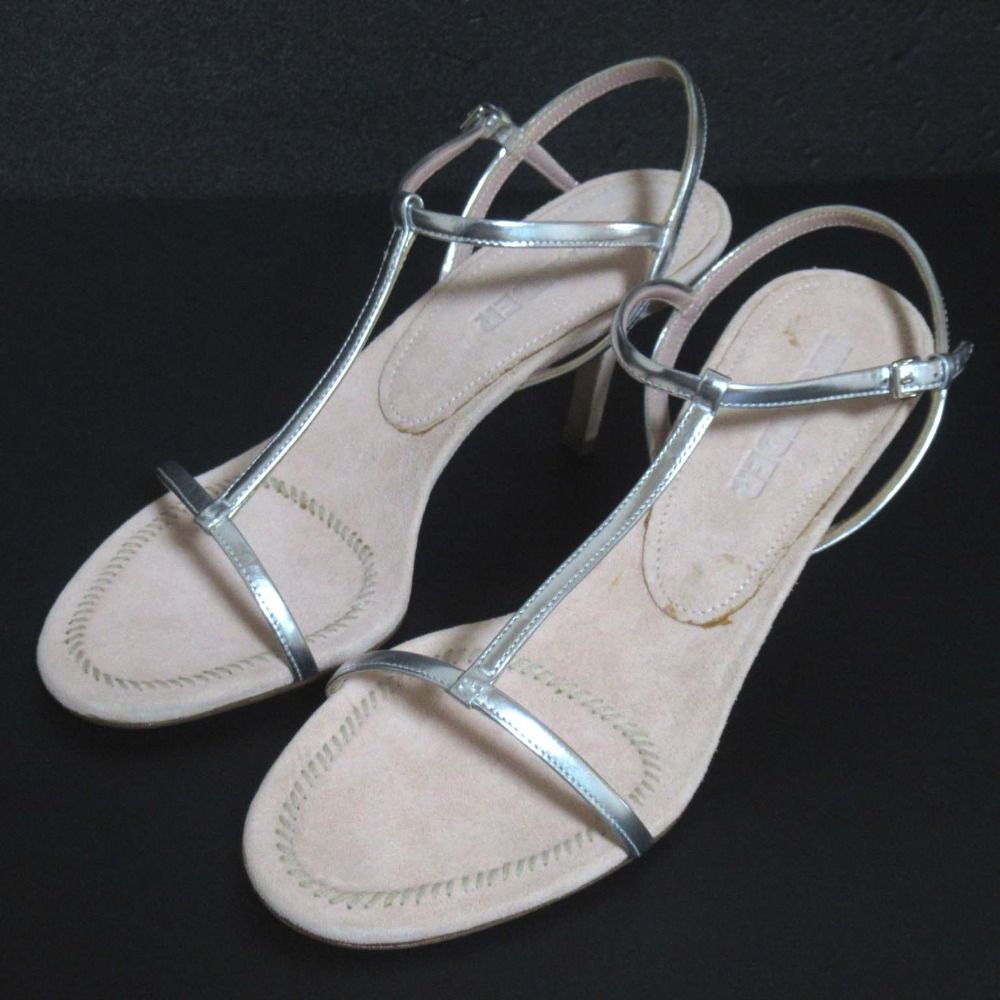 美品 JIL SANDER ジルサンダー レザー ピンヒール アンクル 美品 JIL SANDER ジルサンダー レザー ピンヒール アンクル