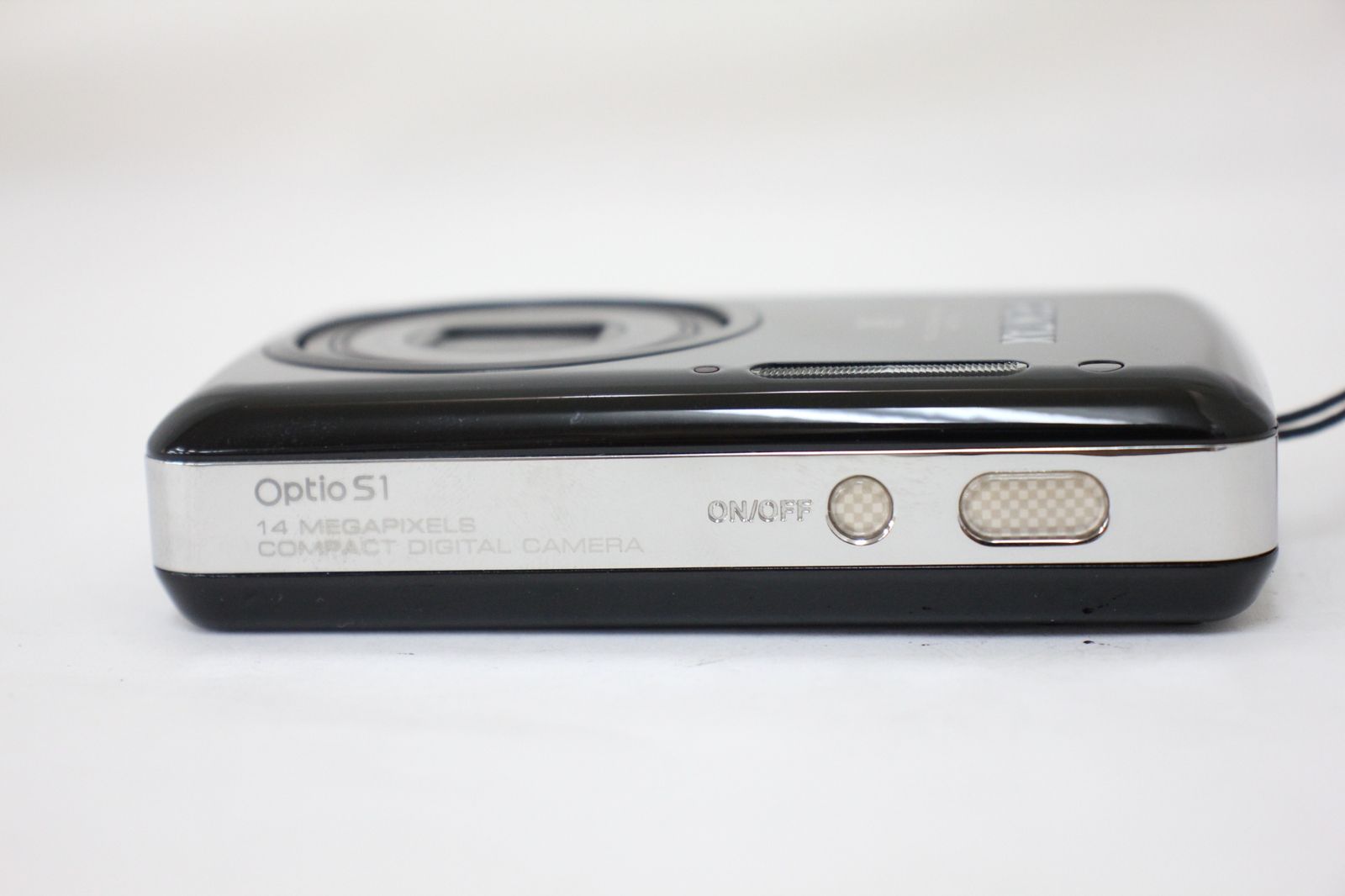 返品保証】 ペンタックス Pentax Optio S1 ブラック SR 5x バッテリー