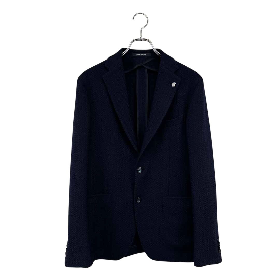タリアトーレ ネイビー テーラードジャケット ラペルピン付き