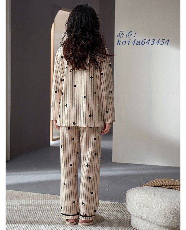 ペアパジャマ 冬春秋 ルームウェア メンズ パジャマ カップル シンプル 韓国風 ギフト ゆったり お揃い 部屋着 寝巻き 寝間着 kni4a643454 DECORATOM_COM_BR