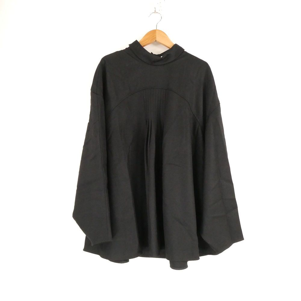 美品 ENFOLD エンフォルド BACK-TIE PULLOVER ブラックタイプル