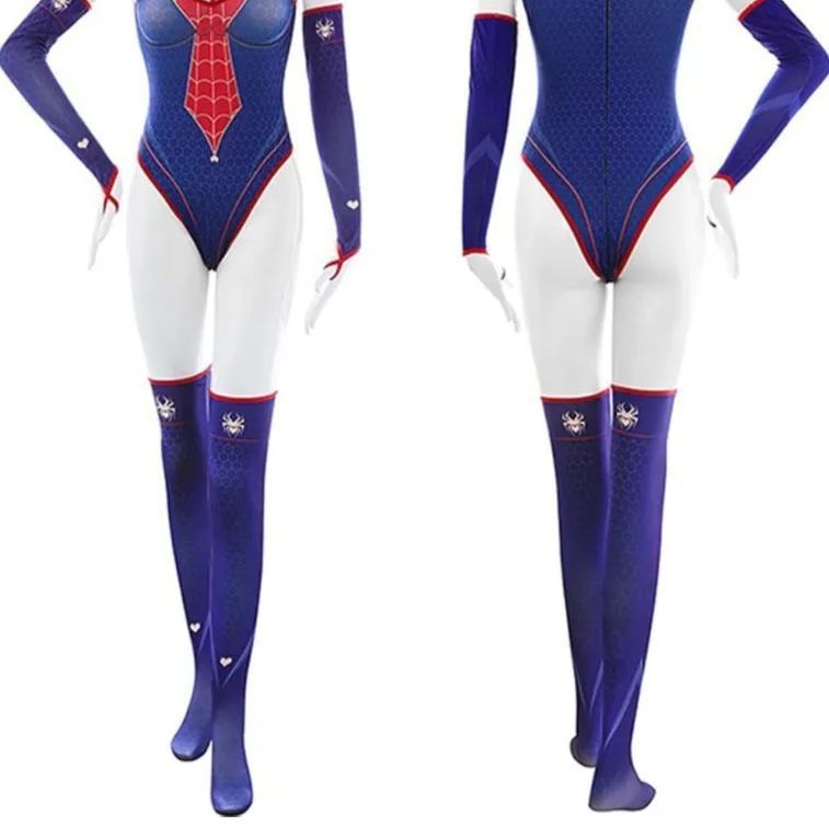 【新品】ハロウィン　スパイダーマン　スパイダーガール♥️コスプレ　セクシー　ファスナー付　可愛い　誘惑　衣装　仮装　イベント　コスチューム　プレゼント　ボディスーツ　バレンタインランジェリー