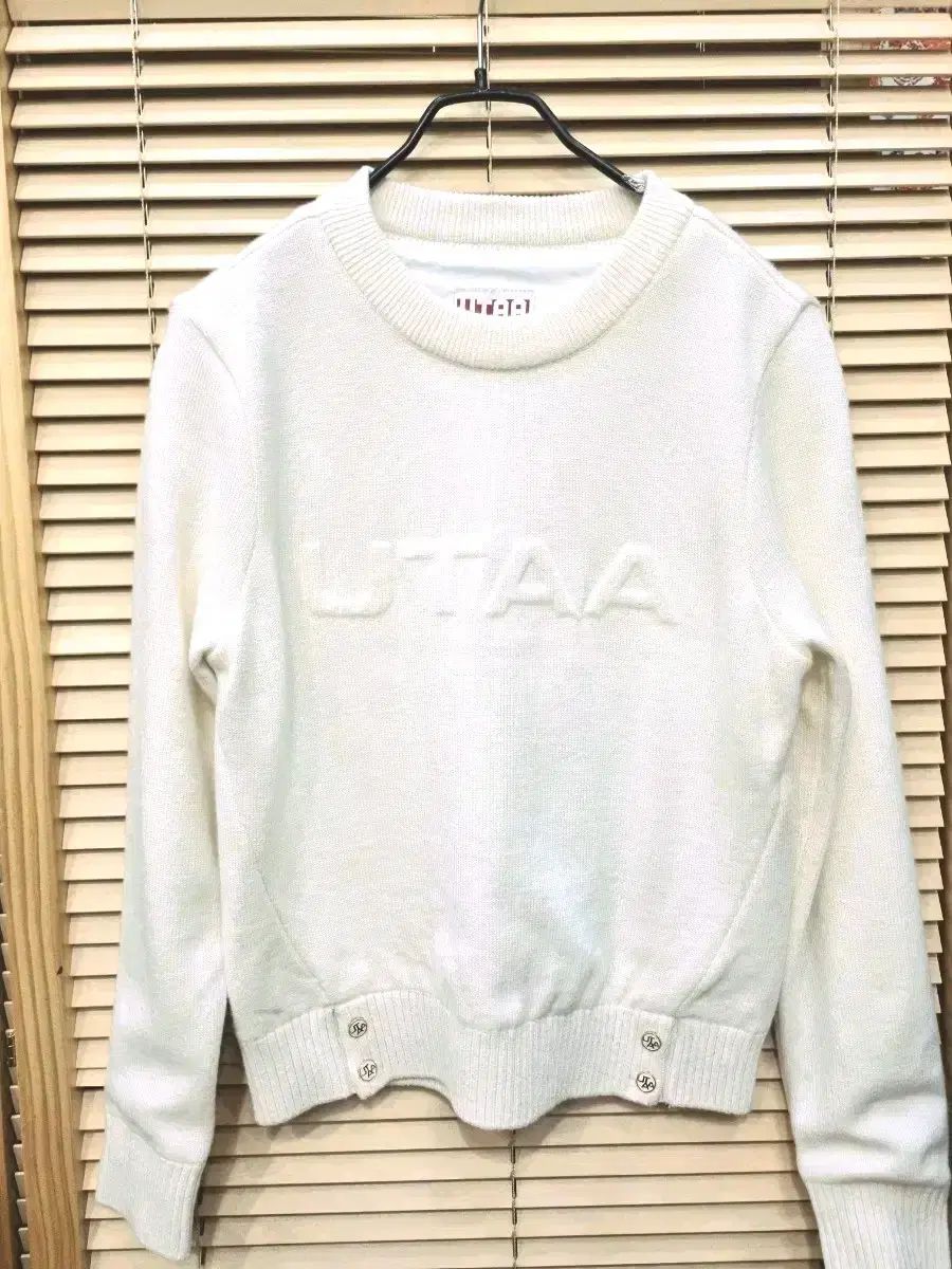 ユタ州 レディース ゴルフ エンボス加工 ニット プルオーバー