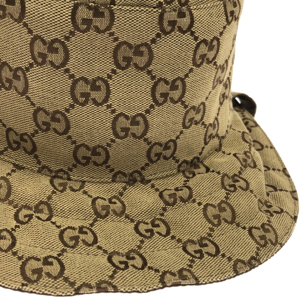 GUCCI (グッチ) GGキャンバスナイロン リバーシブルハット バケット