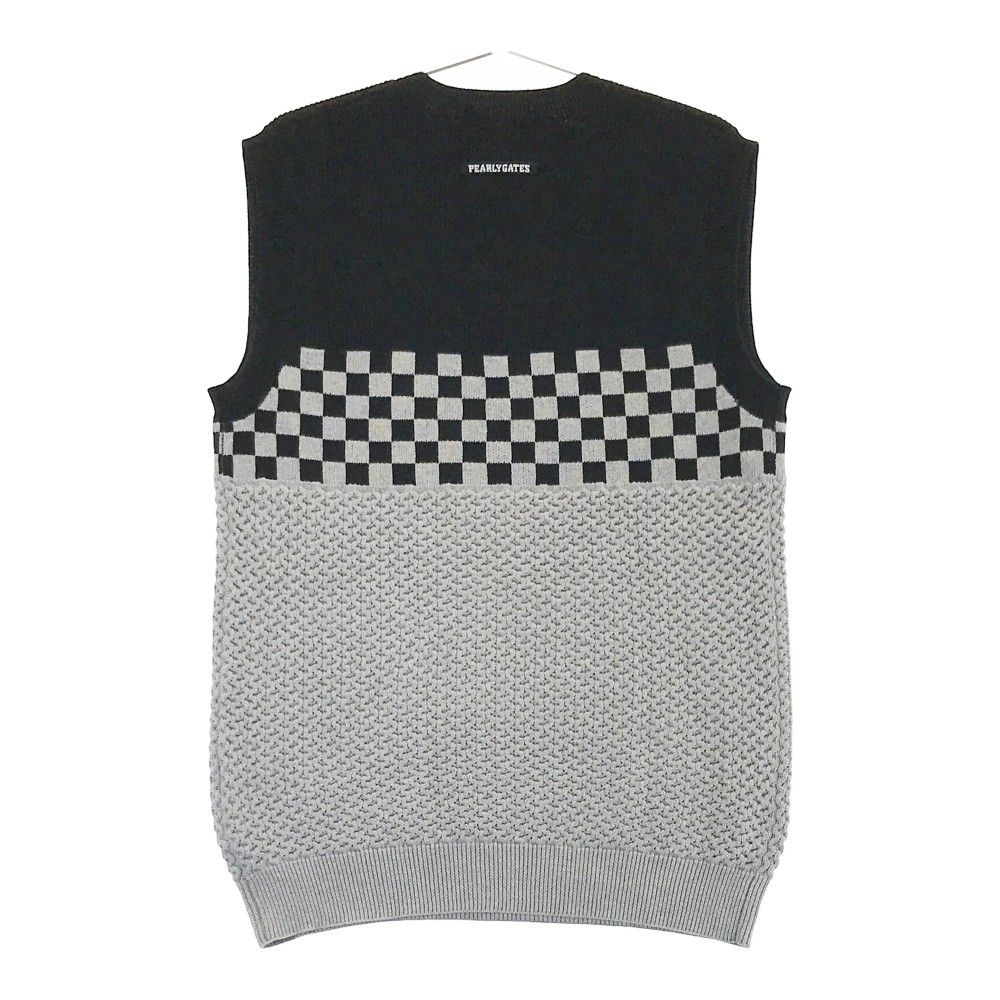 PEARLY GATES チェック柄 Vネックセーター サイズ5 パーリーゲイツ