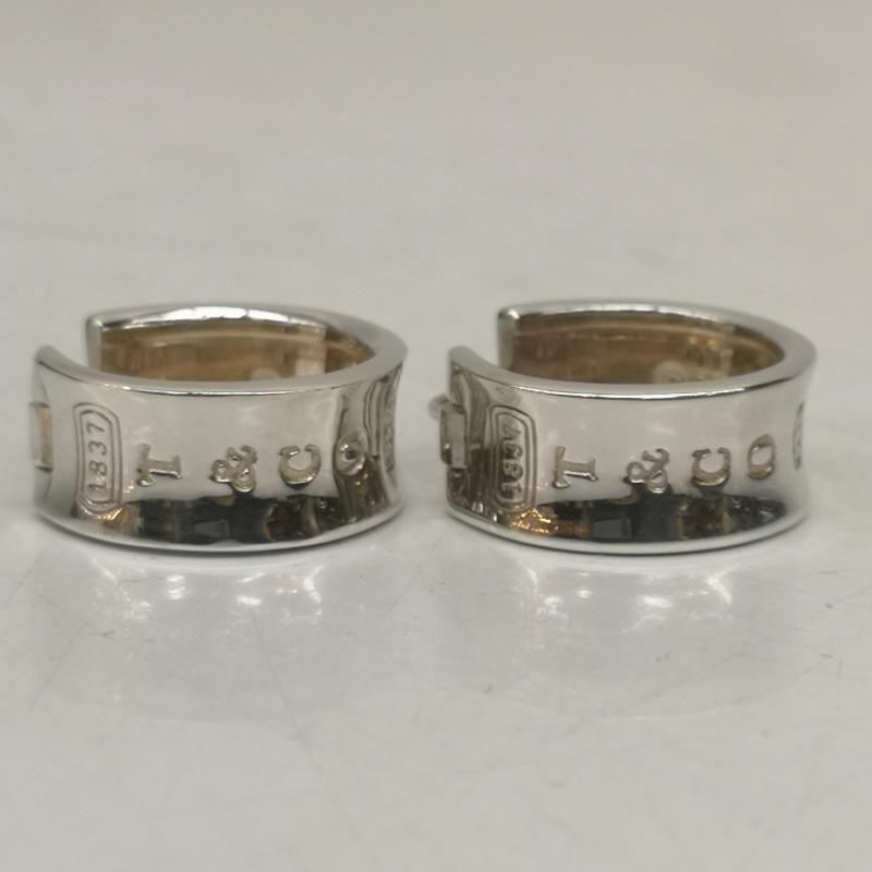 TIFFANY-Co. ティファニー ピアス 1837 ワイド ナロー フープ シルバー ピアス SV925