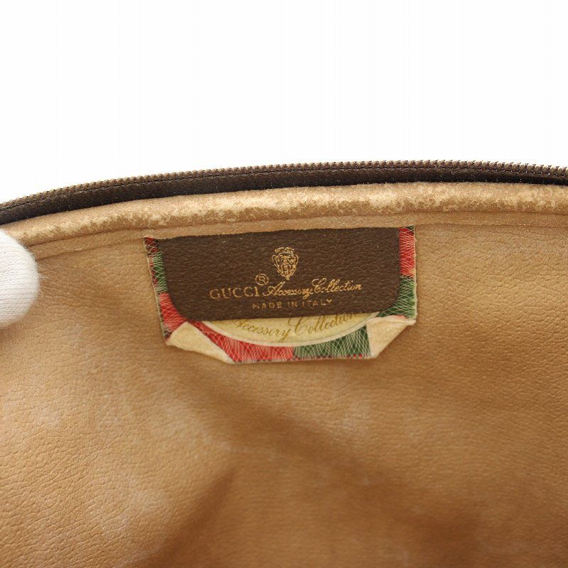 【大容量】GUCCI ショルダーバッグ　A4 シボ　レザー　キャンバス　GG 茶 大容量】GUCCI ショルダーバッグ A4 シボ レザー キャンバス GG 茶