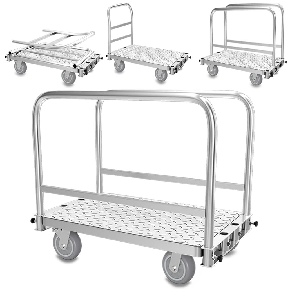 品質保証☆ ボード台車 折りたたみ 運搬台車 頑丈 荷台車 4輪長尺物