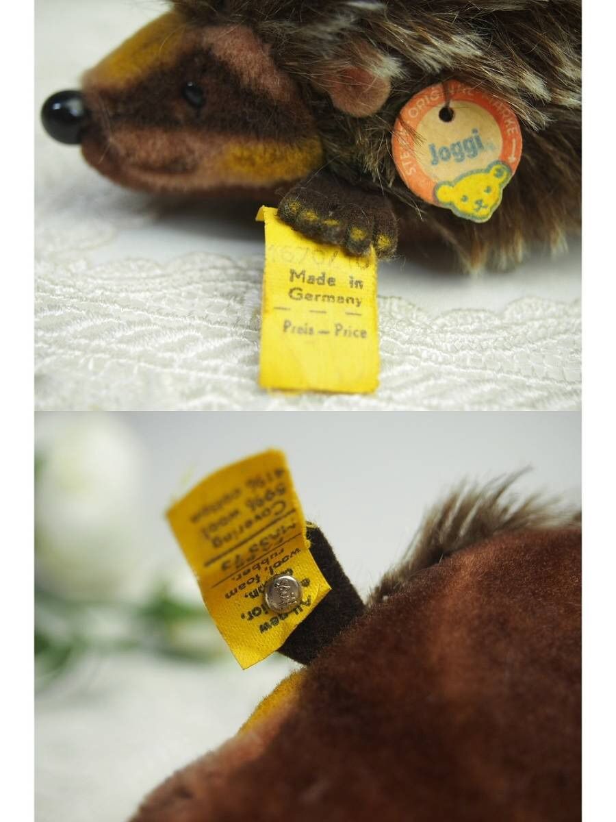 送料無料☆シュタイフ☆Joggi Hedgehog完品☆1968年製ハリネズミ