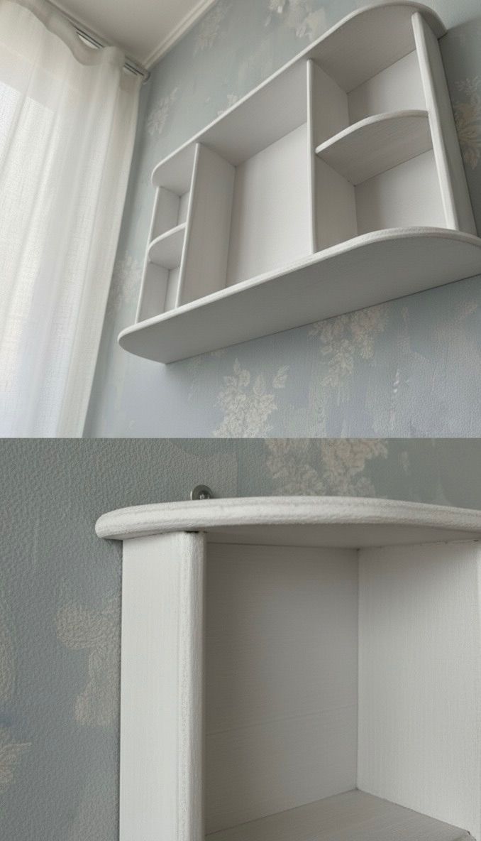 フレンチアンティーク風 2段飾り棚 壁掛け収納棚 在庫処分価格 2