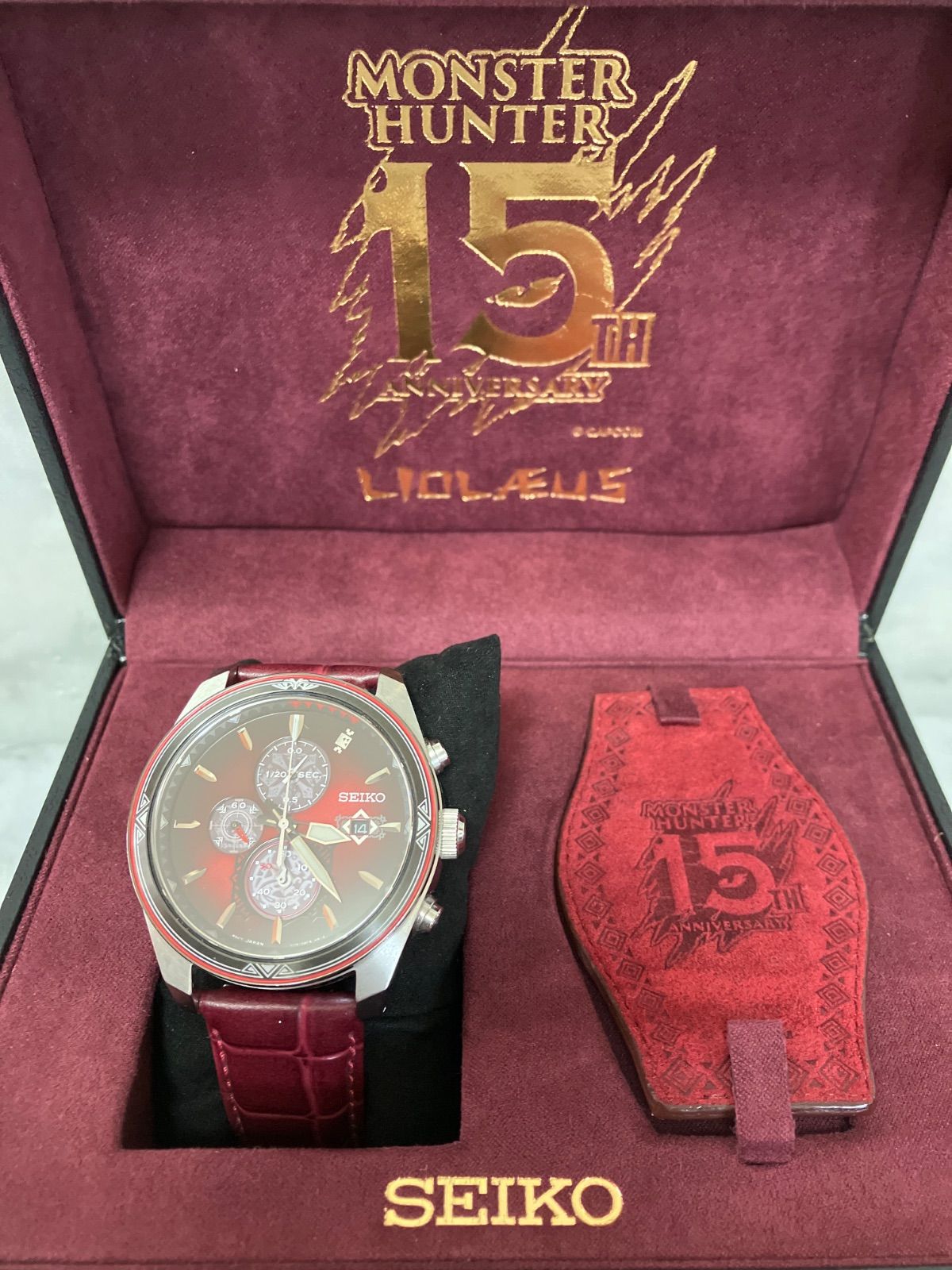 モンスターハンターリオレウス 限定 時計 赤色 SEIKO