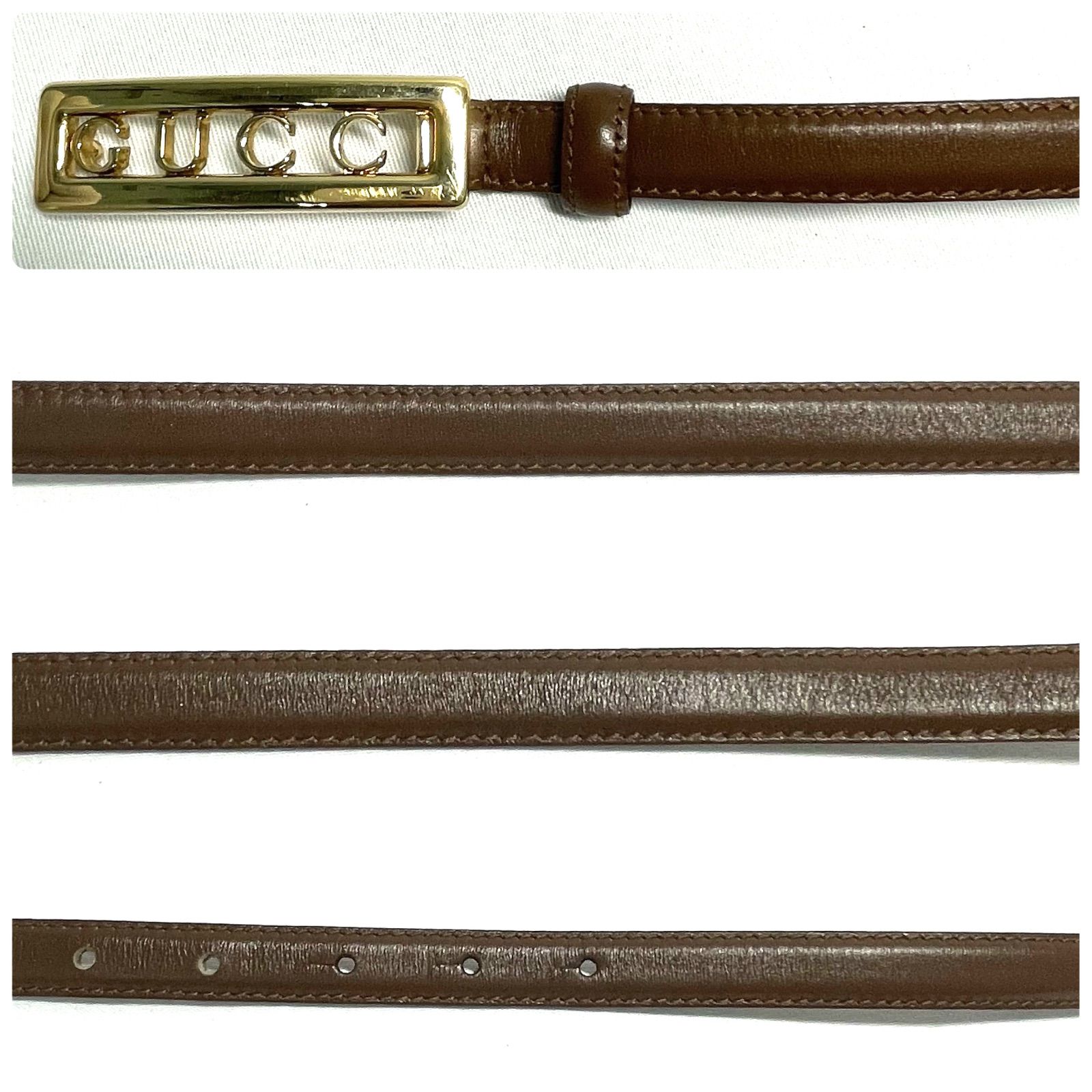 GUCCI グッチ ベルト レザー 70 ・28 037・2092・0939・0 ブラウン
