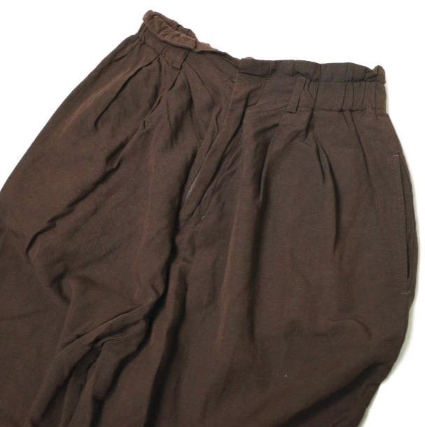 Steven Alan スティーブンアラン TUCK MAHARAJA PANTS タックマハラジャパンツ 8214-162-0367 M BROWN イージー ボトムス g17777