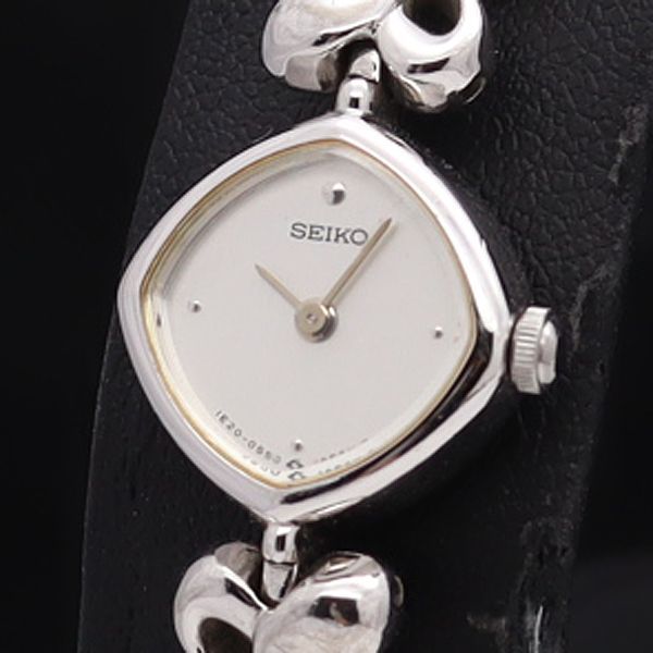 SEIKO セイコー レディース 腕時計 ドレス ハート 1E20-5280 腕時計 ブレスレットウォッチ クォーツ ハート柄 2針 ゴールド色