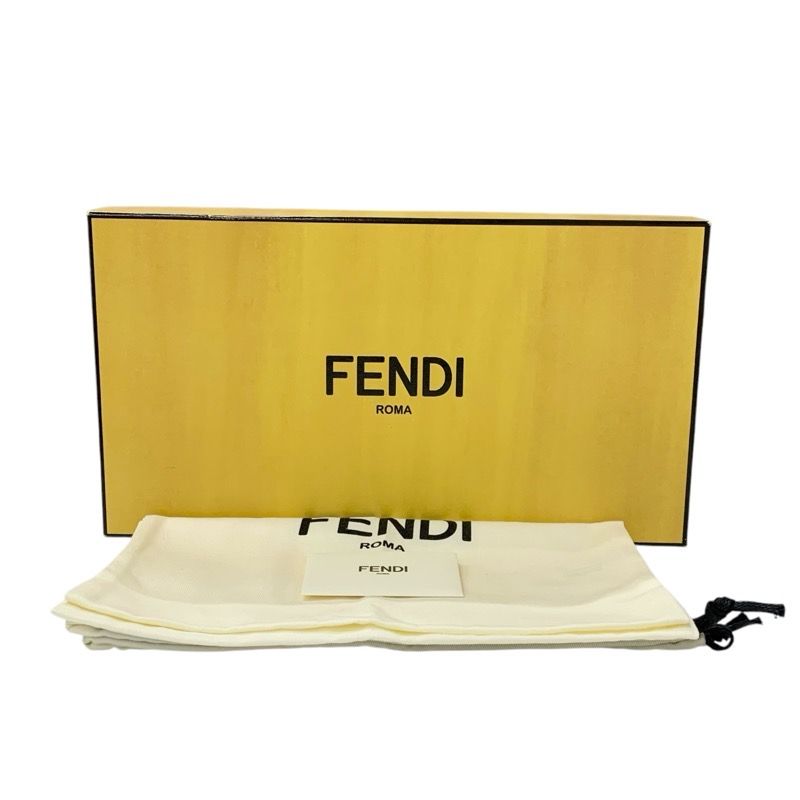 フェンディ FENDI サンダル 靴 シューズ ファブリック アイボリー 未  