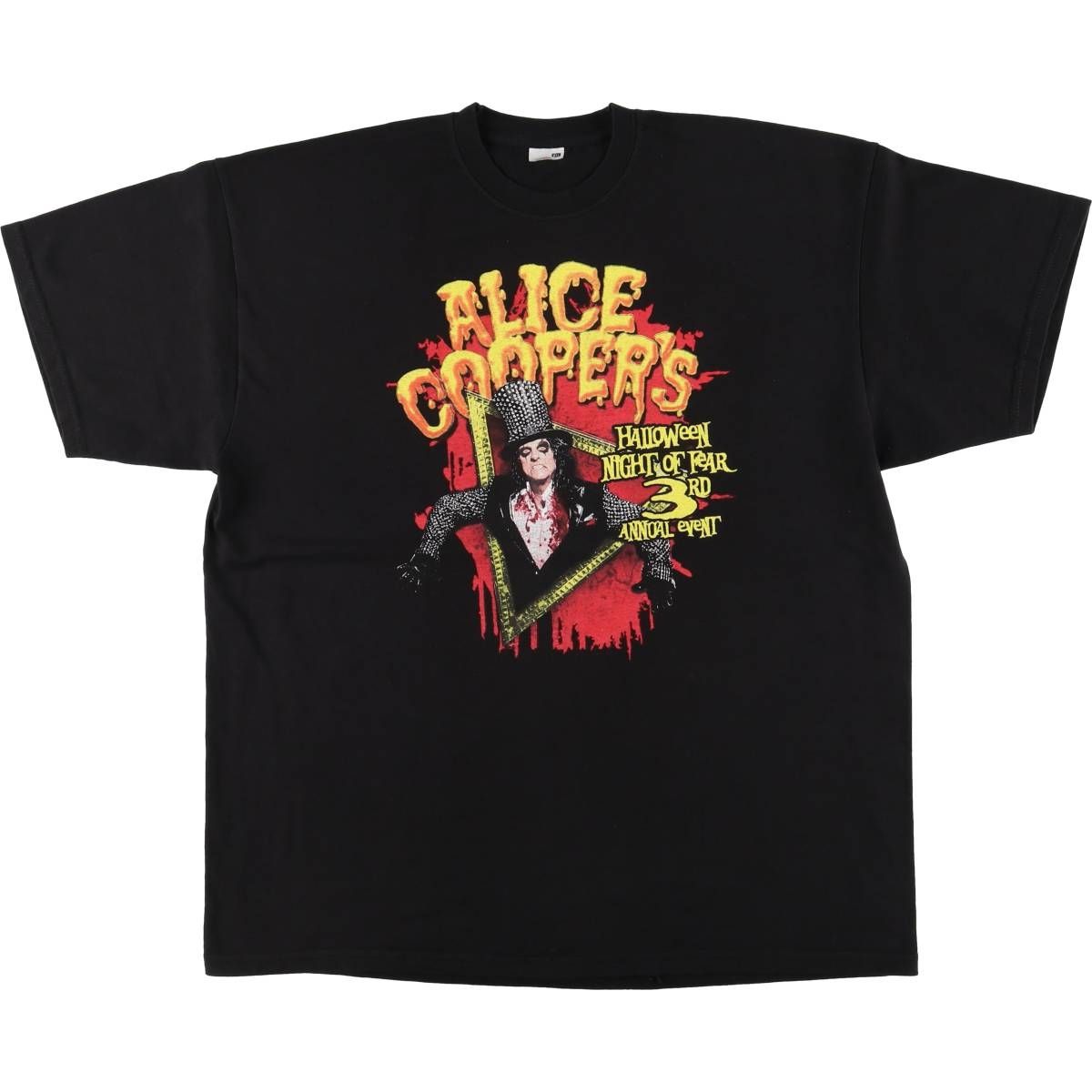 古着 ALICE COOPER アリスクーパー バンドTシャツ バンT メンズXXL相当 