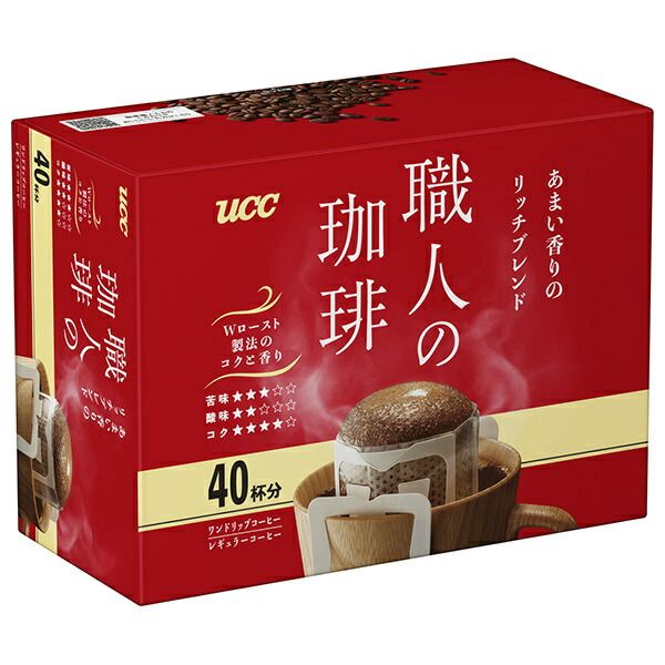 UCC 職人の珈琲 ワンドリップコーヒー あまい香りのリッチブレンド 7g×40P ×6箱入× 2ケース ｜ ucc ドリップコーヒー コーヒー 珈琲 粉