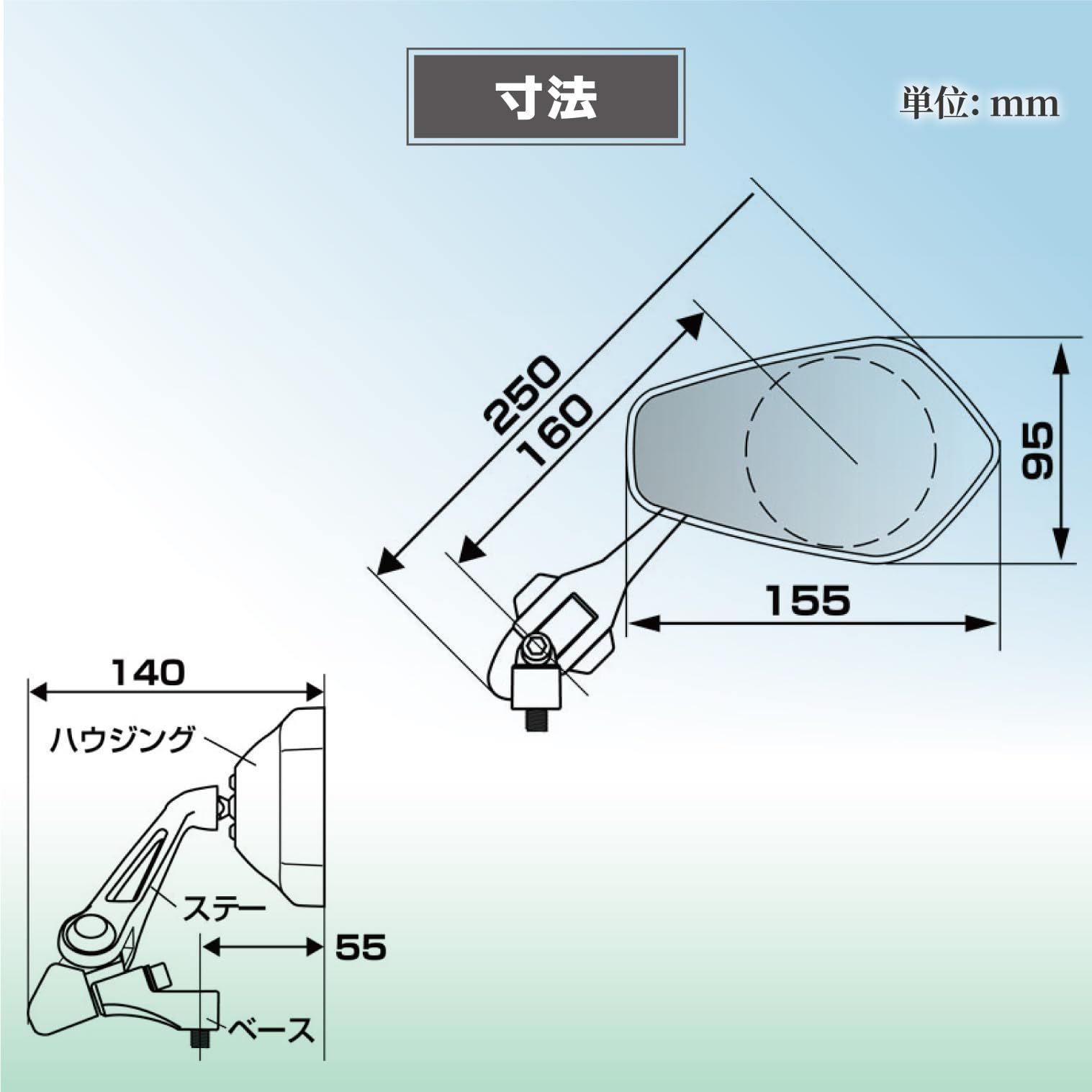 バイク用ミラー