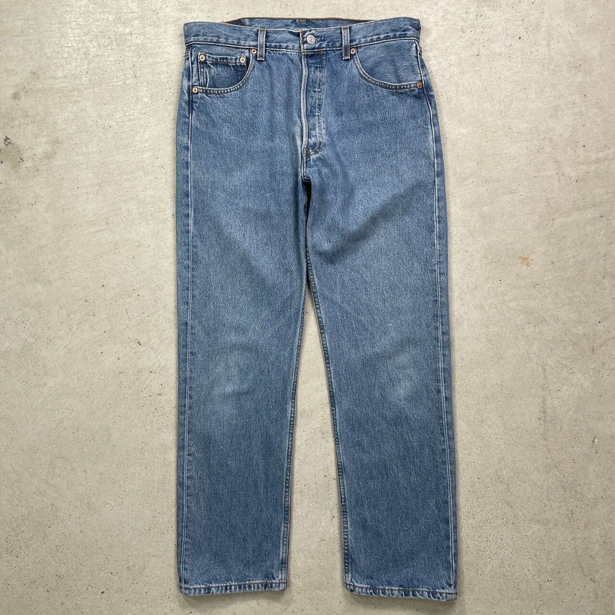 90'S Levi's 501-0193 Straight Denim Pants Made in USA Men's W34 Vintage cotton blue type Vintage Second Hand