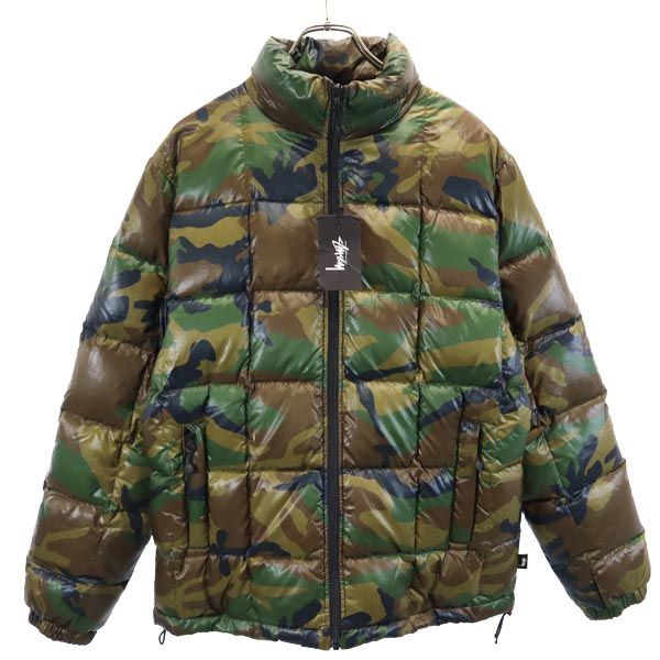 STUSSY(ステューシー) ⁄ ダウンジャケット⁄S⁄ナイロン⁄KHK⁄カモフラ