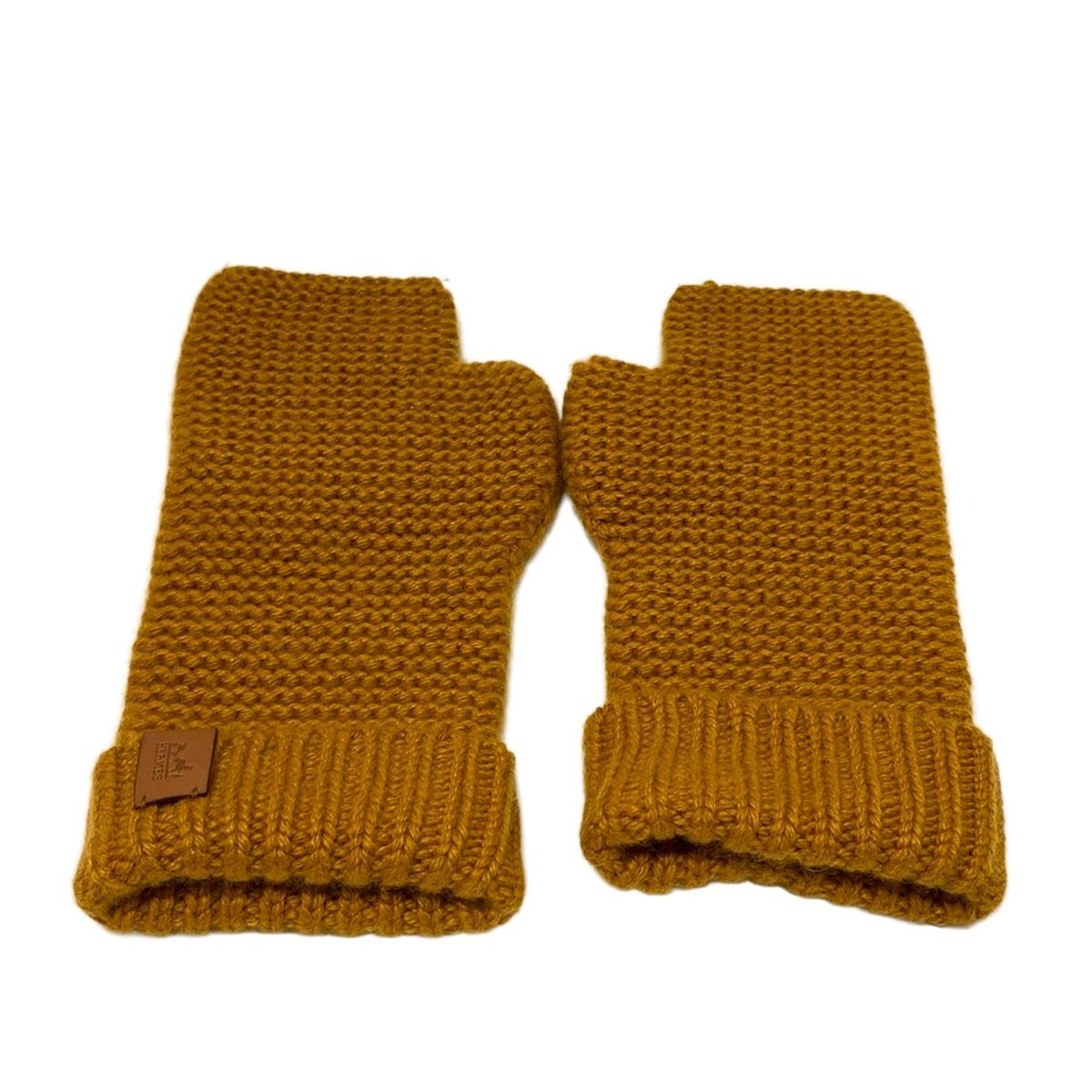 HERMES エルメス 手袋 レディース - ブラウン カシミヤ