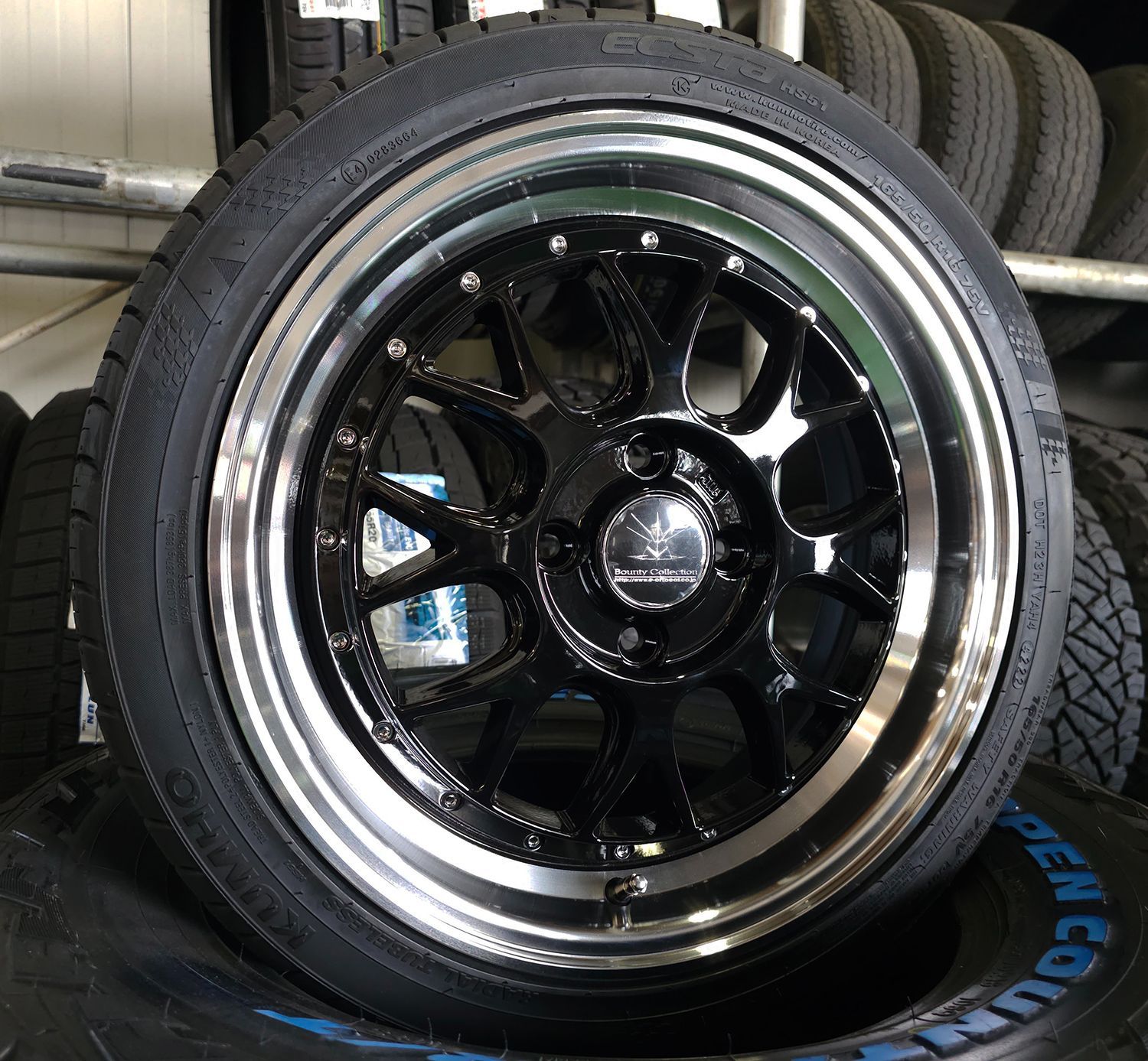 スペーシア タント タントカスタム NBOX ミラ アルト ラパン タイヤホイール 16インチ BD00 クムホ ECSTA HS51 165 40R16 165 45R16 165 50R16