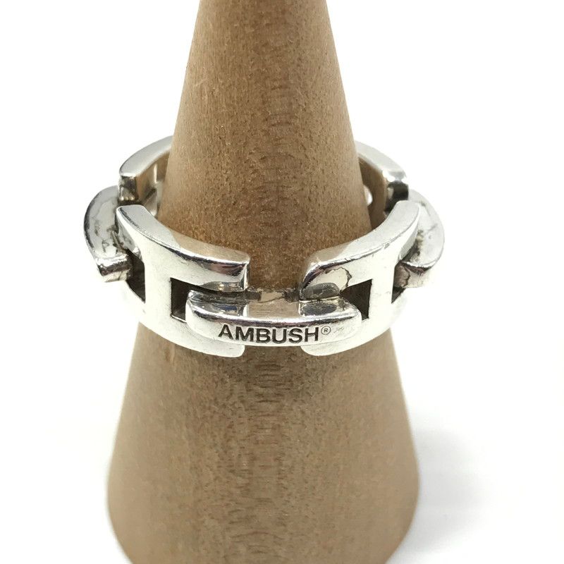 メンズ AMBUSH アンブッシュ CHAIN RING チェーンリング SV925 指輪 アクセサリー 192-250416-yk-14-TAG