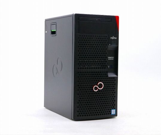 富士通 PRIMERGY TX1310 M3 Xeon E3-1225 v6 3.3GHz 16GB 1TBx2台(SATA3.5インチ/RAID1構成) DVD-ROM 小難 中古