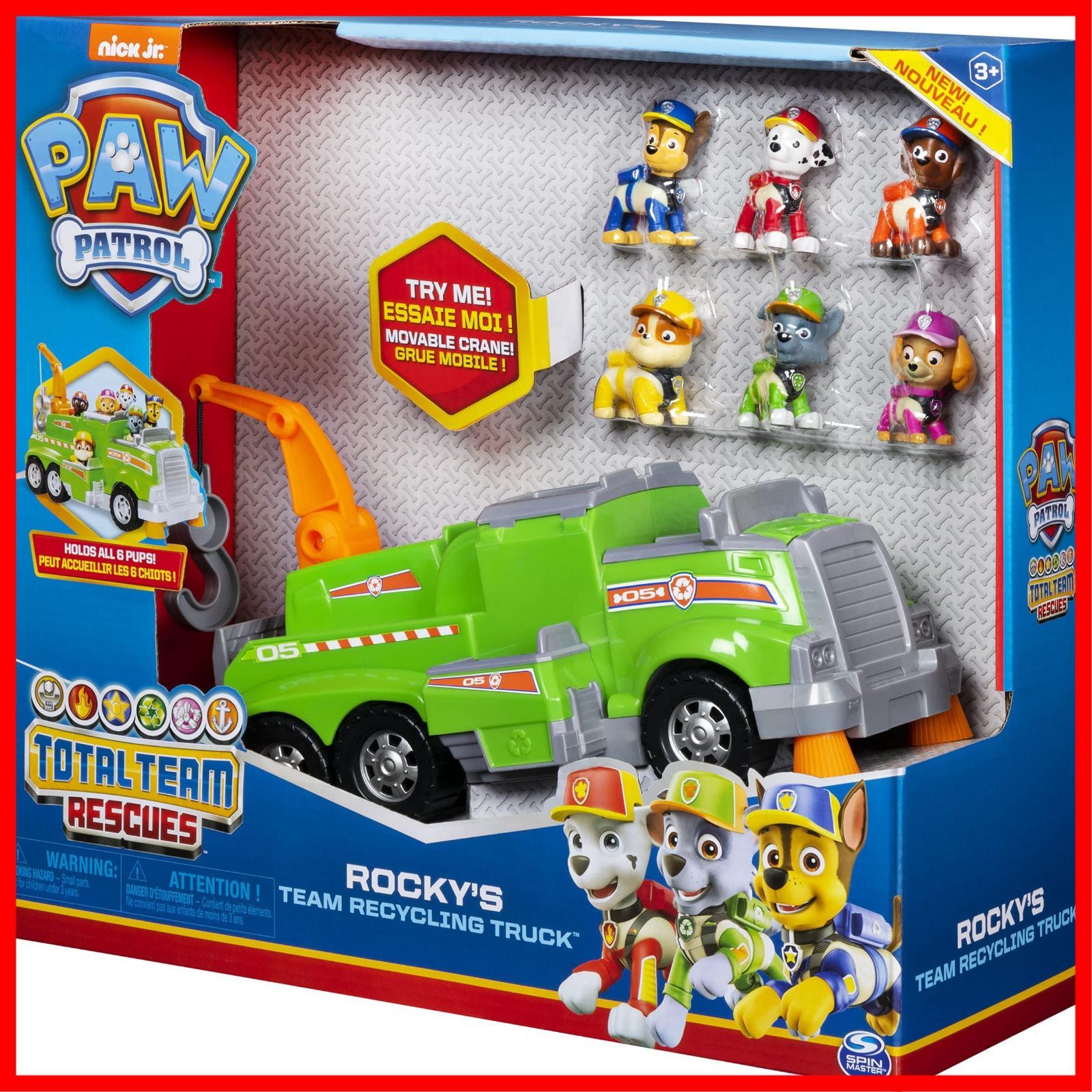 【特価商品】ロッキー トータルチームレスキュー おもちゃ リサイクル パウパトロール トラック