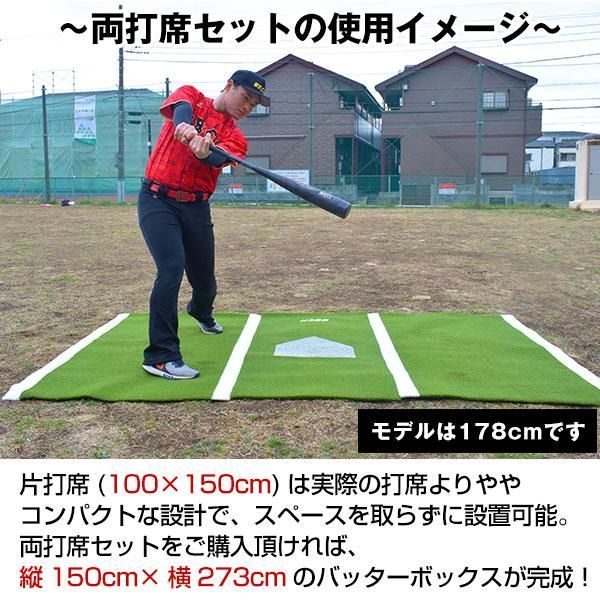 長さ150×幅173cm 右バッター